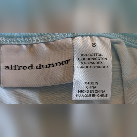 Pre-owned Alfred dunner graphic summer women's shirt size small, T3W - Picture 3 of 3